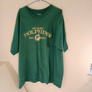 Vintage Miami Dolphins NFL T-Shirt Size Adult XL 1988-96 Logo 100% Cotton